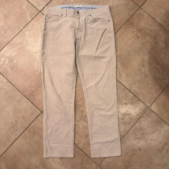 Peter-millar Men's Tan and Cream Trousers - Picture 2 of 4